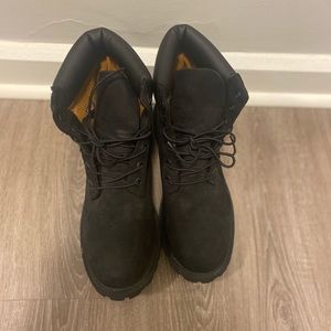Black Timberlands boots